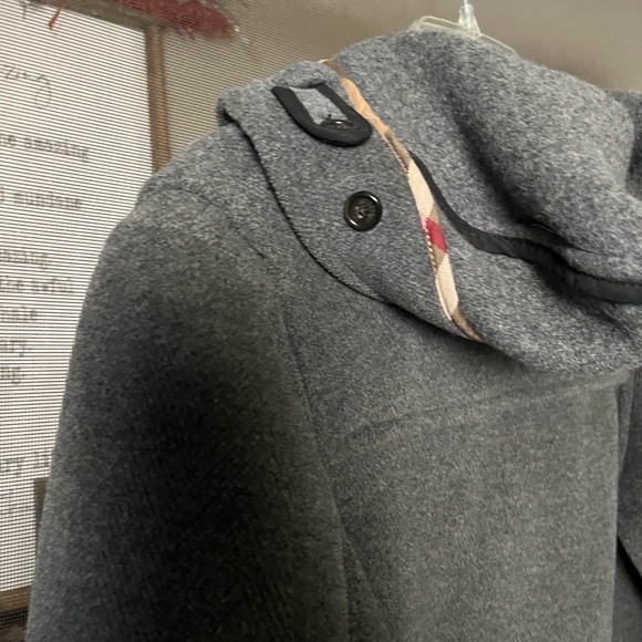 Burberry Toggle Grey Wool Coat - Picture 11 of 15